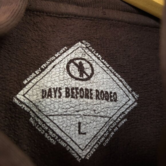 Travis Scott ATL Rodeo Days Before Rodeo Hip Hop Hoodie L - Picture 4 of 4